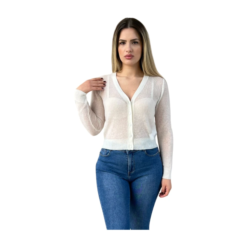 Max Mara Studio Gebreide Vest White Dames