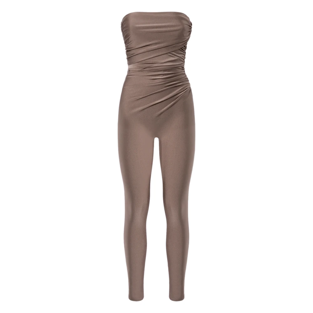 Andamane Grijze Off-Shoulder Jurk Gemaakt in Italië Gray Dames
