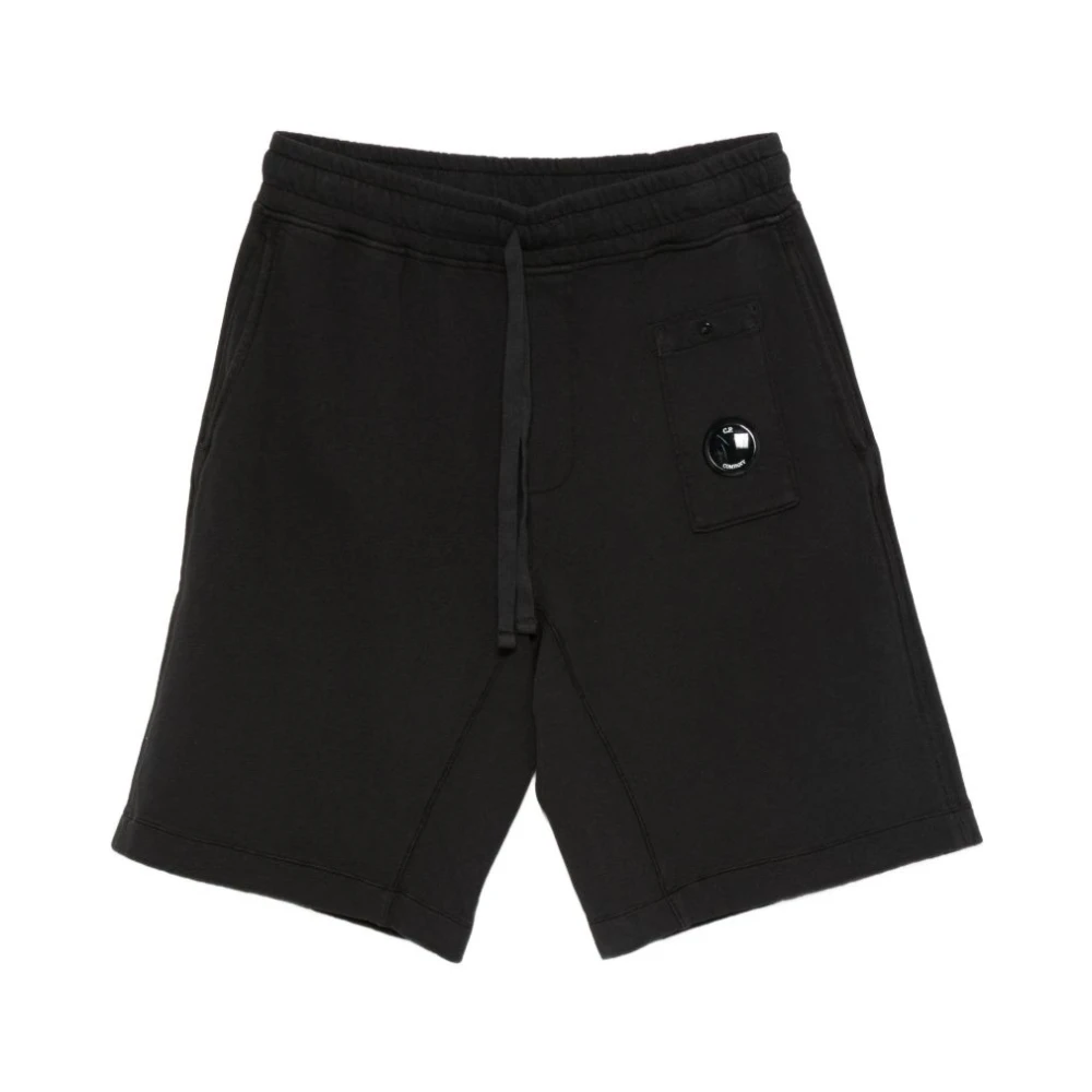 C.p. Company Men's Black Casual Shorts, Xl, Cotton Jogging Bermuda