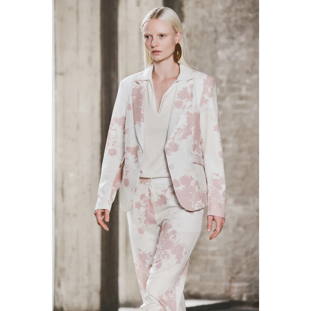 Jane Lushka Bloemen Blazer | Beige Dames