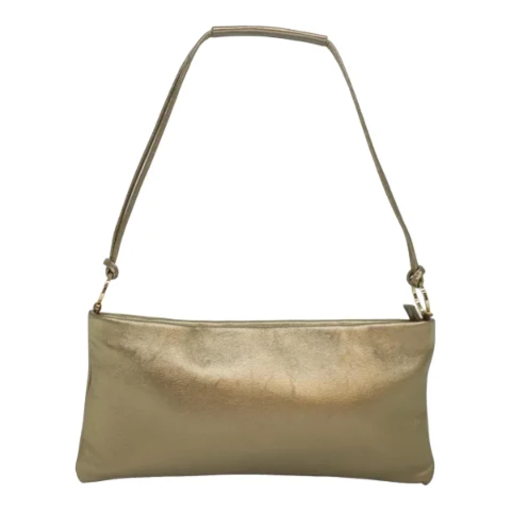 Salvatore Ferragamo Pre-owned Leather shoulder-bags Yellow Dames
