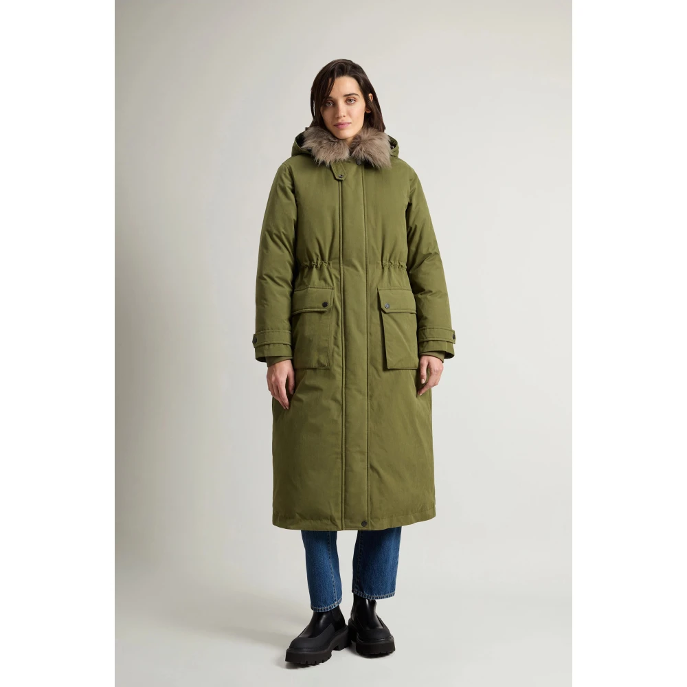 Woolrich Arctic Parka Katoenmix Buitenkleding Green Dames