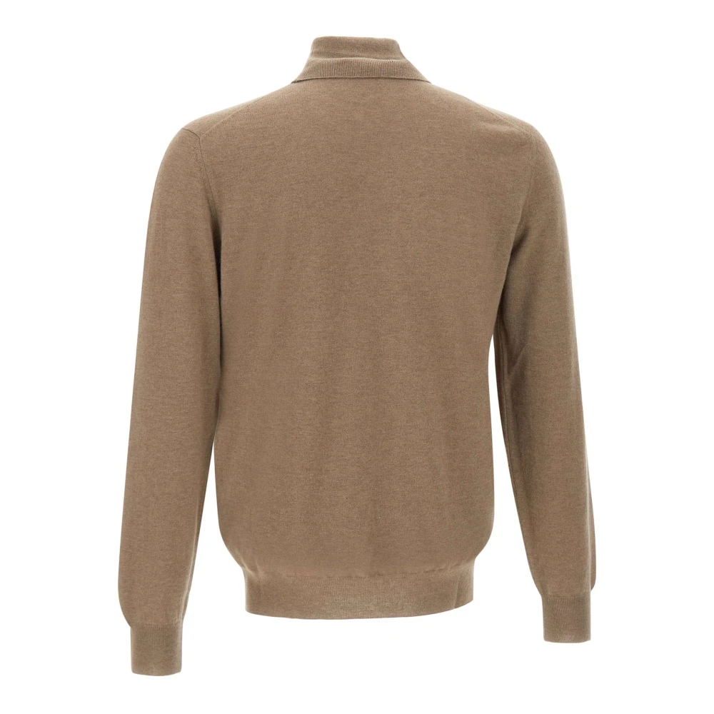 Filippo De Laurentiis Bruine Wol Kasjmier Coltrui Sweater Brown Heren