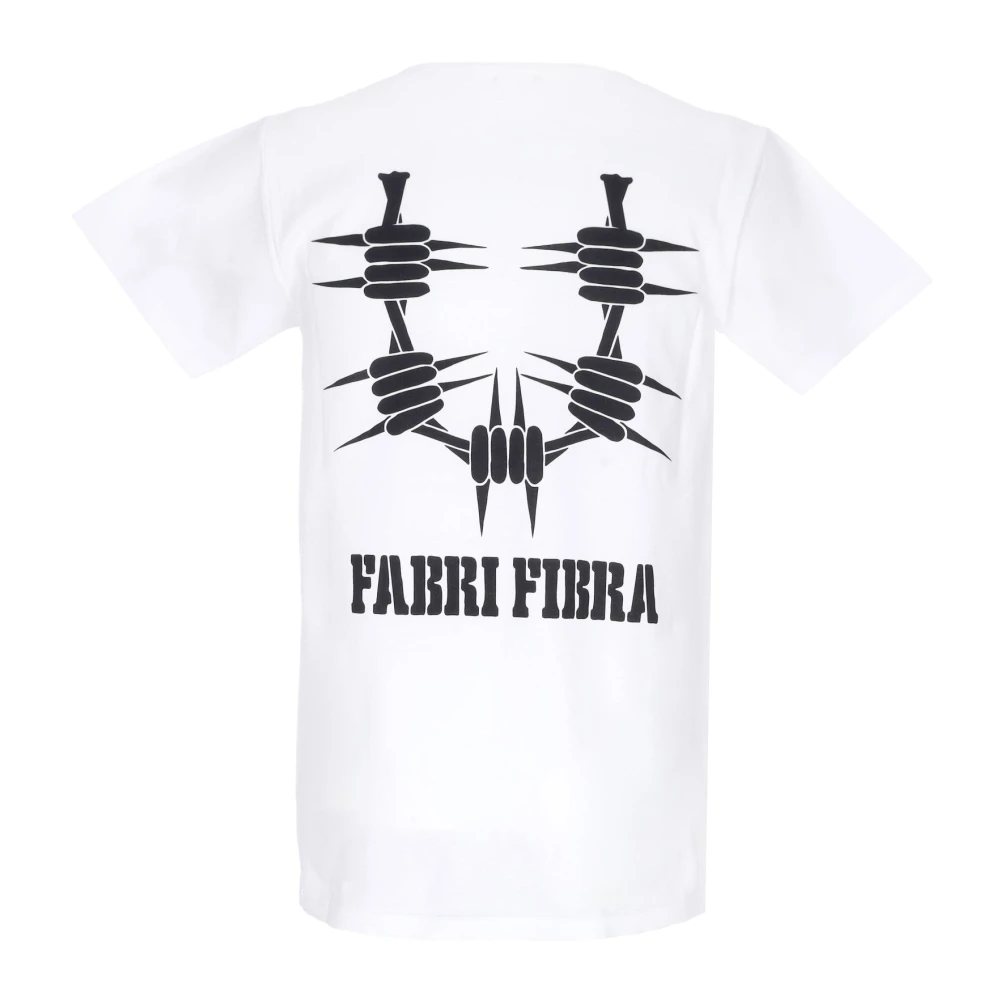 Usual Witte Heren T-shirt Fabri Fibra White Heren