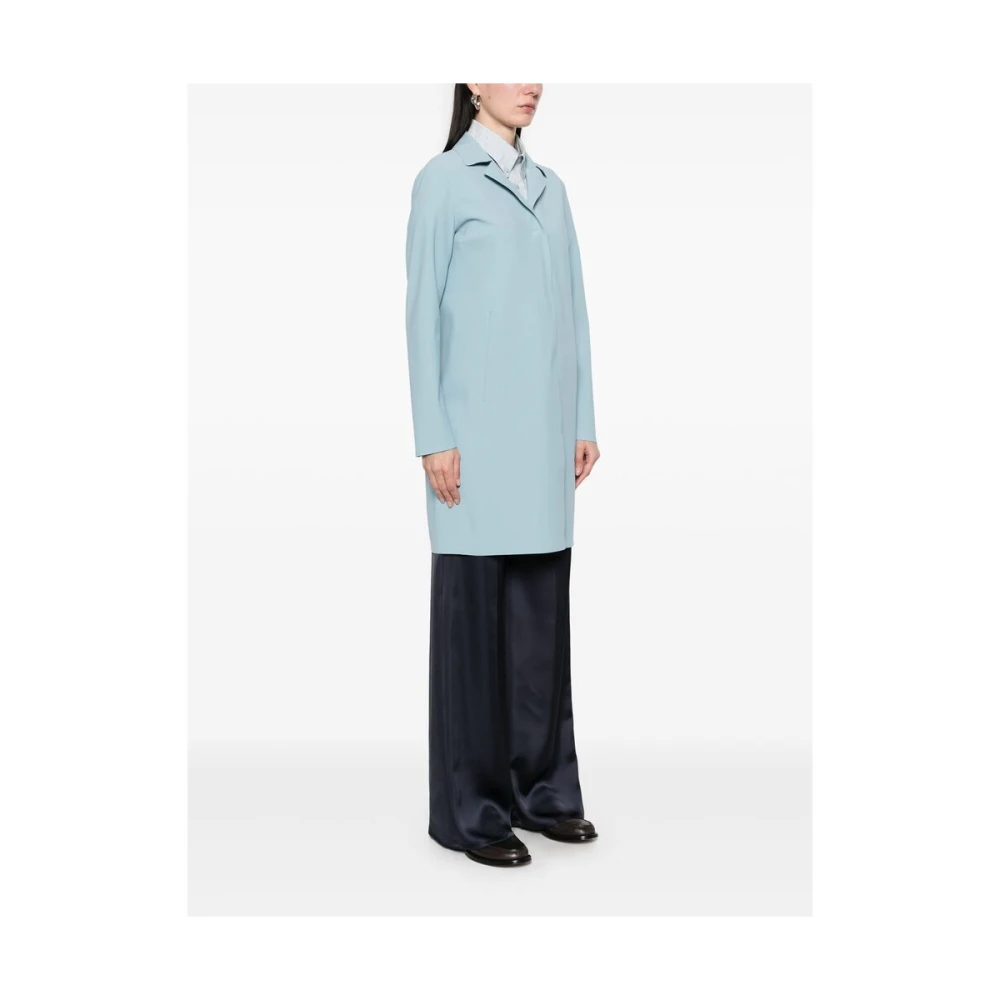 Herno Lichtblauwe Jas met Reverskraag Blue Dames