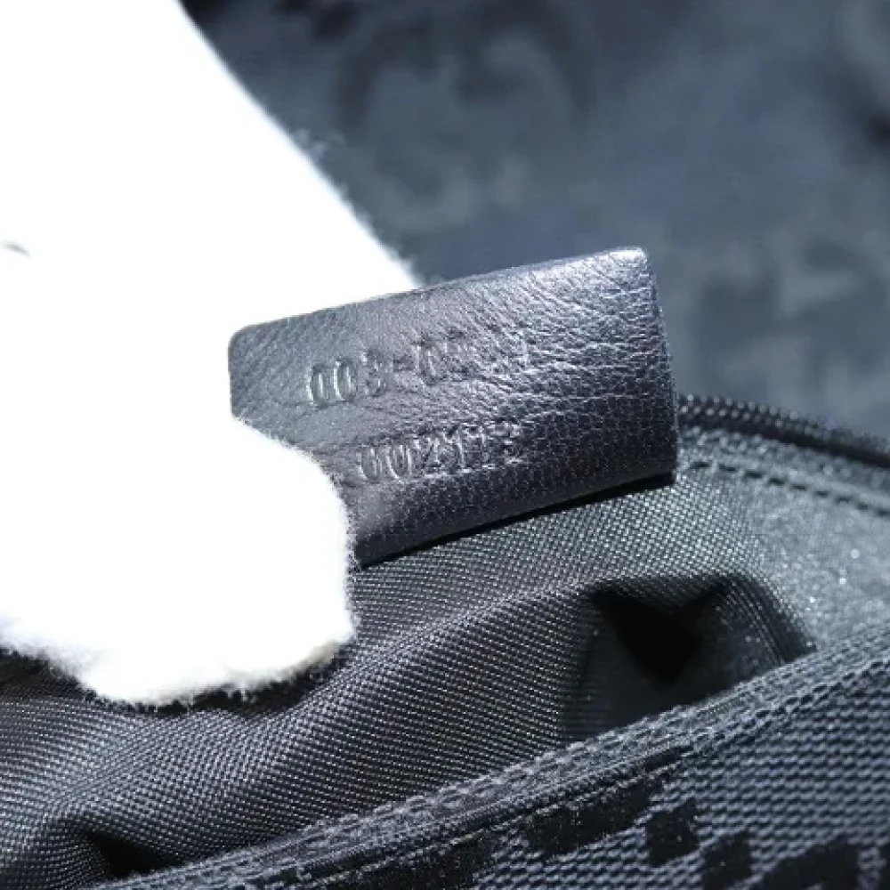 Gucci Vintage Pre-owned Canvas backpacks Black Dames