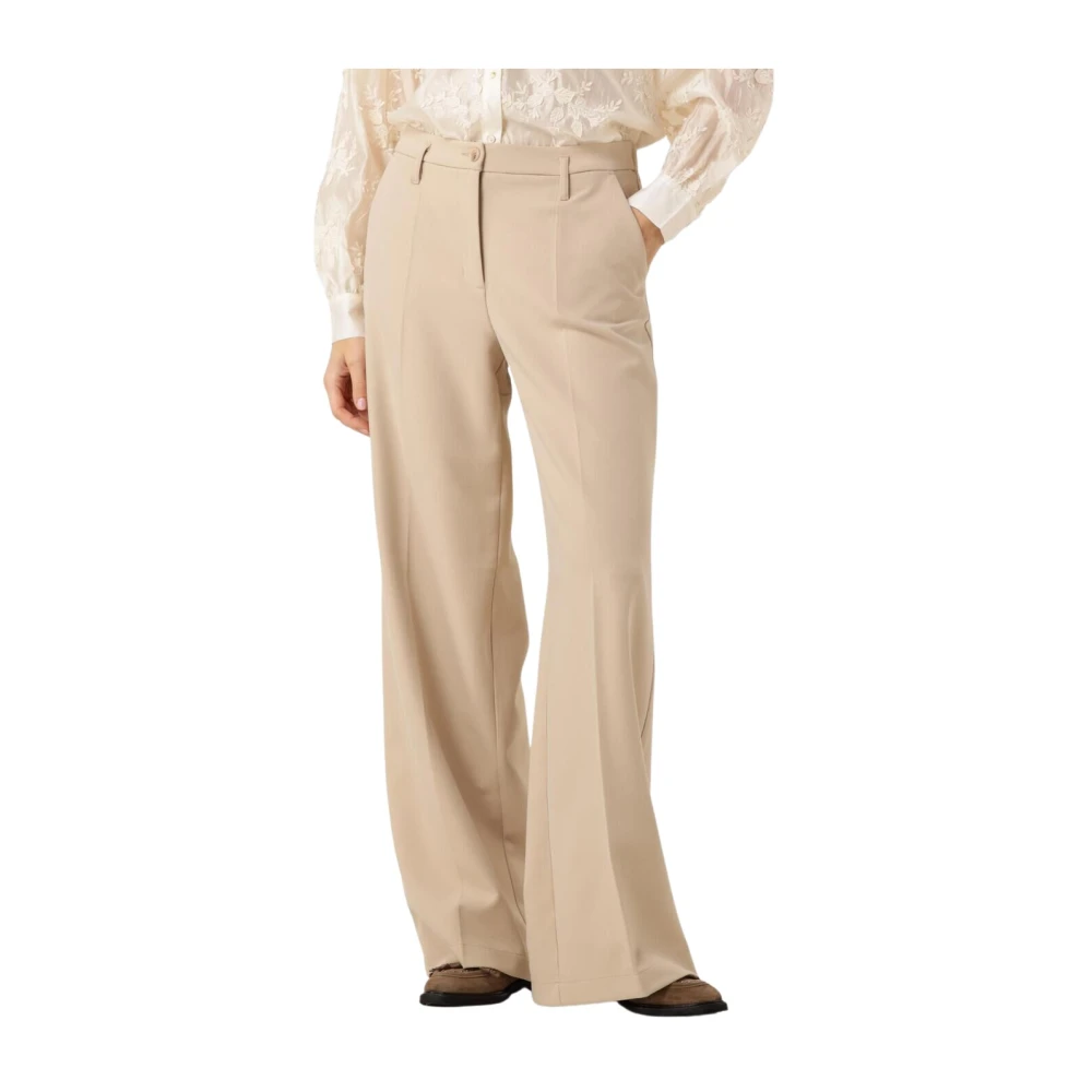 Summum Woman Beige Wijde Broek Beige Dames