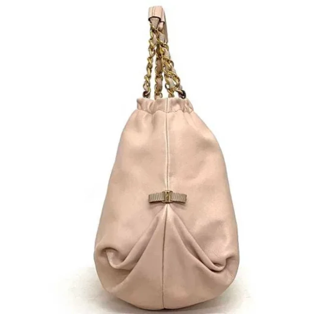 Salvatore Ferragamo Pre-owned Fabric totes Beige Dames