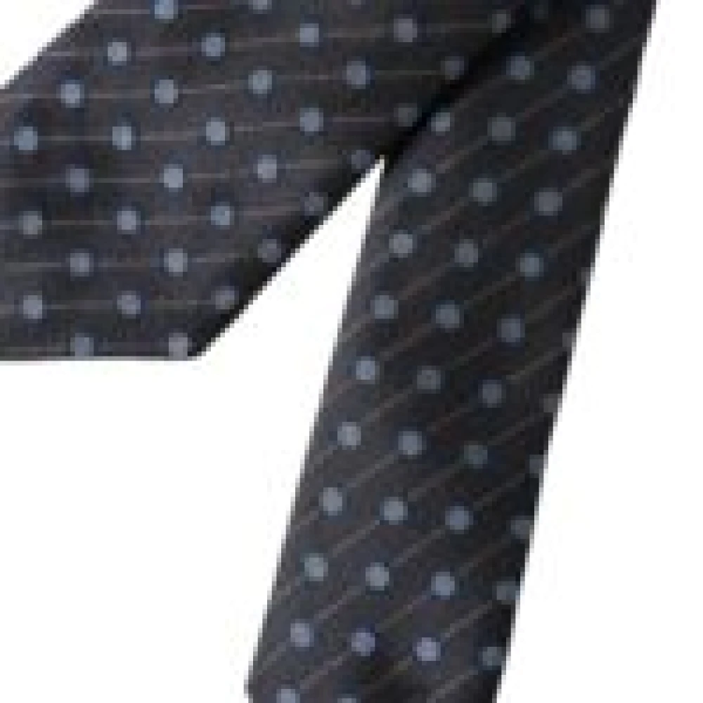 Dolce & Gabbana Stippen Zijden Stropdas voor Mannen Black Heren