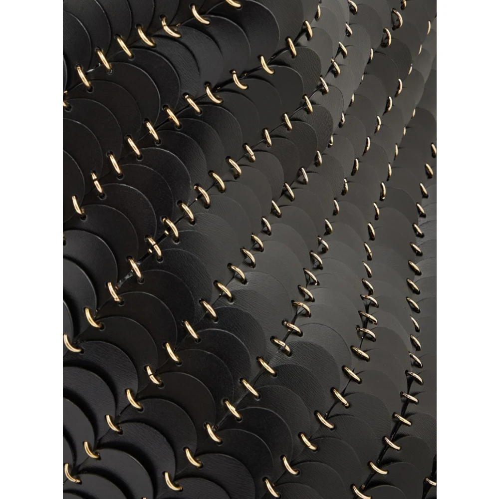 Paco Rabanne Zwarte Grote Bucket Clutch Black Dames