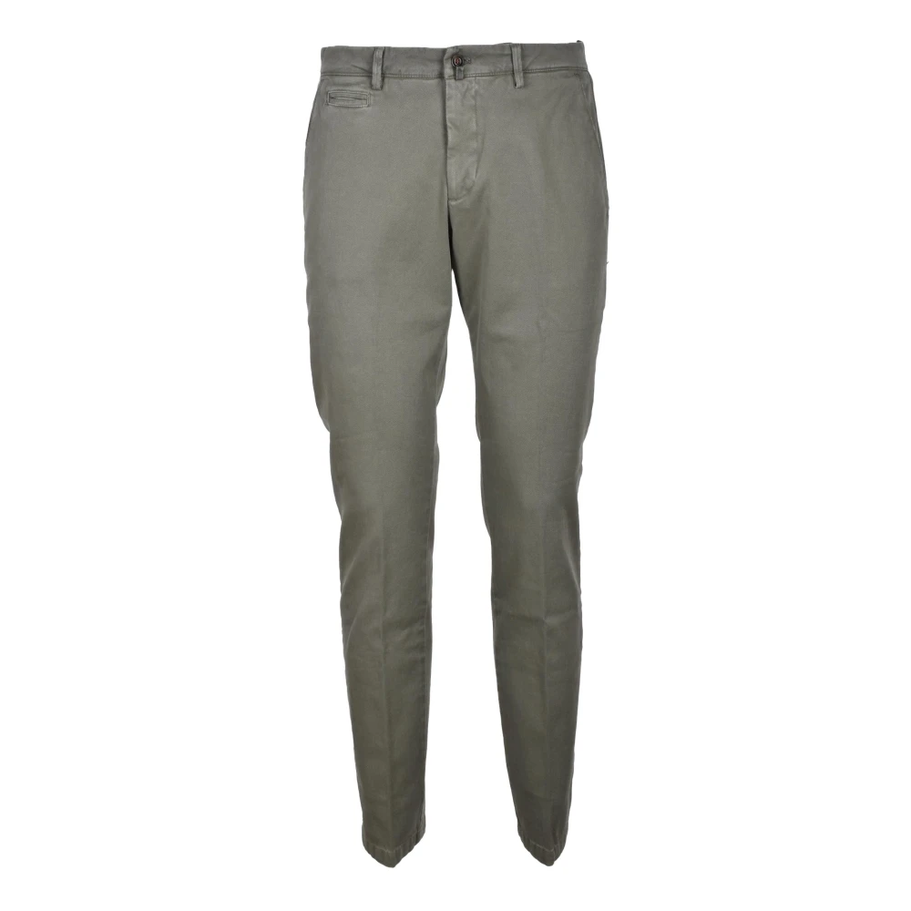 Briglia Men's Green Cotton Elastane Trousers