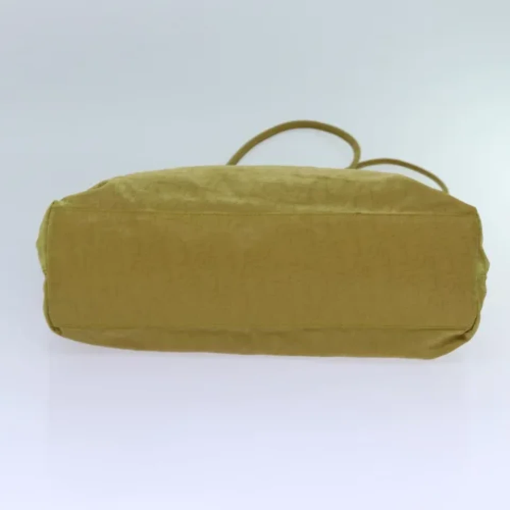 Dior Vintage Pre-owned Nylon totes Yellow Dames