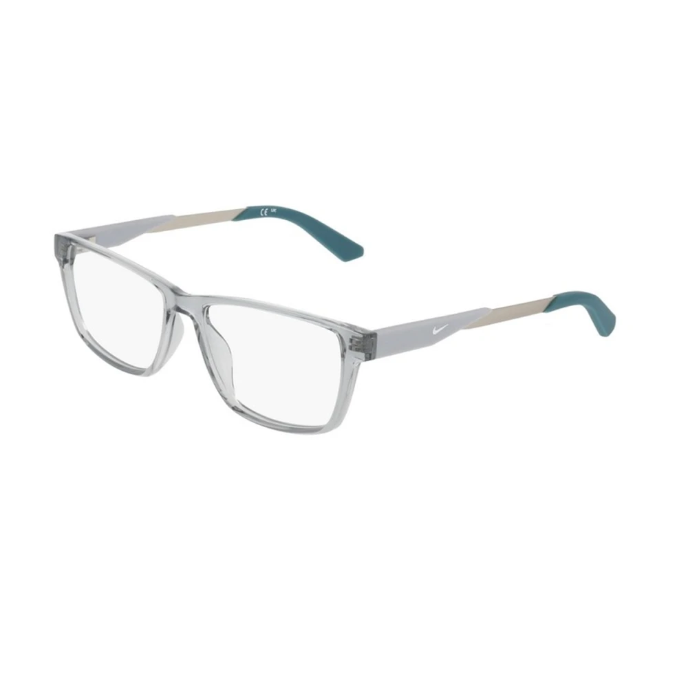 Nike Unisex Gray Glasses, 54 Mm, Rectangle Eyeglasses