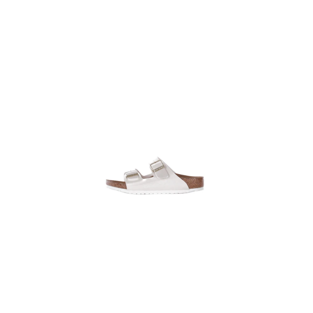 Birkenstock White Sliders - Female - Sliders - 6 Uk - Shoes