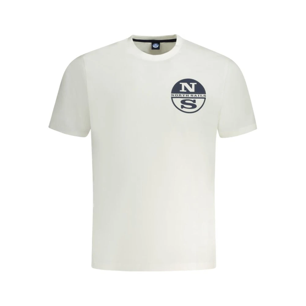 North Sails Men's White Cotton Crew Neck T-Shirt