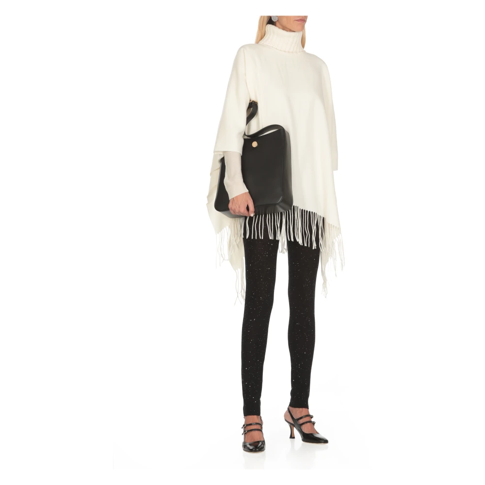 Fabiana Filippi Ivoor Wollen Trui met Pailletten Beige Dames