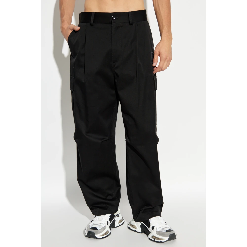 Dolce & Gabbana Katoenen broek type cargo Black Heren