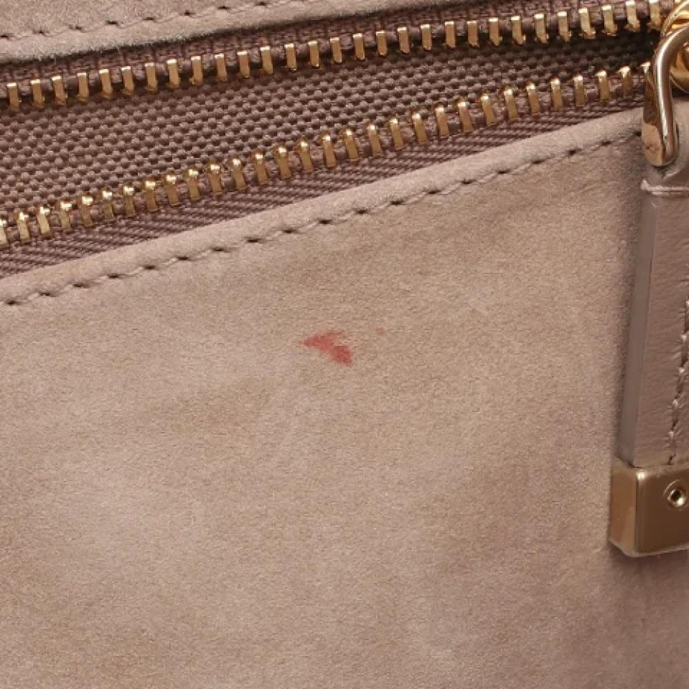 Dior Vintage Pre-owned Leather dior-bags Beige Dames