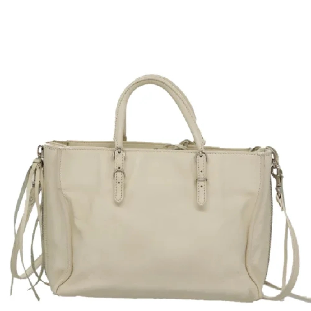 Balenciaga Vintage Pre-owned Leather handbags White Dames