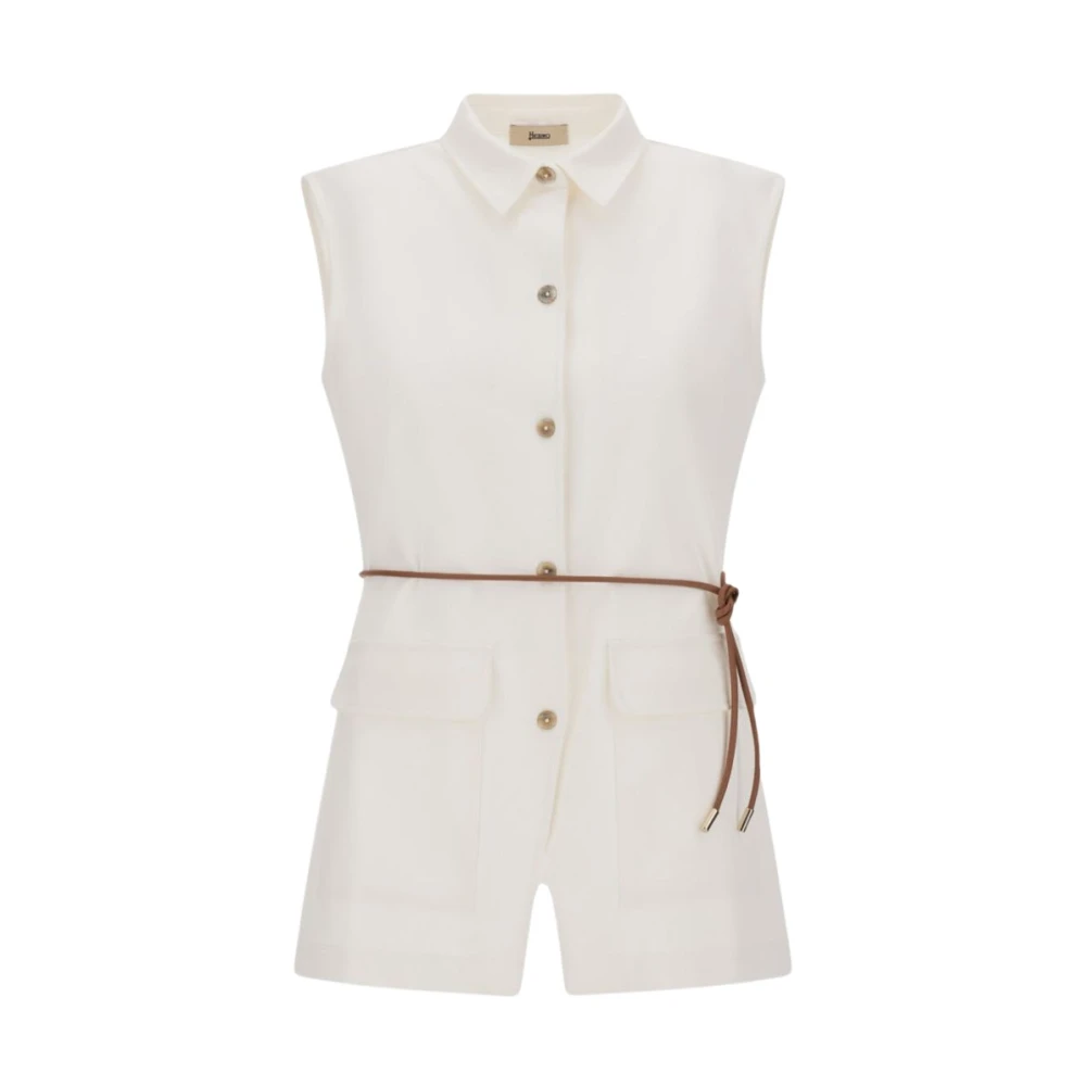 Herno Donna Bianco Camicette M, New,
