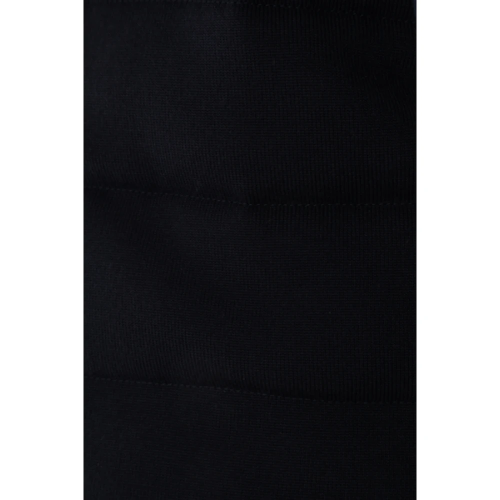 Thom Browne Omkeerbare Navy Blauwe Wollen Jas met 4bar Details Blue Heren