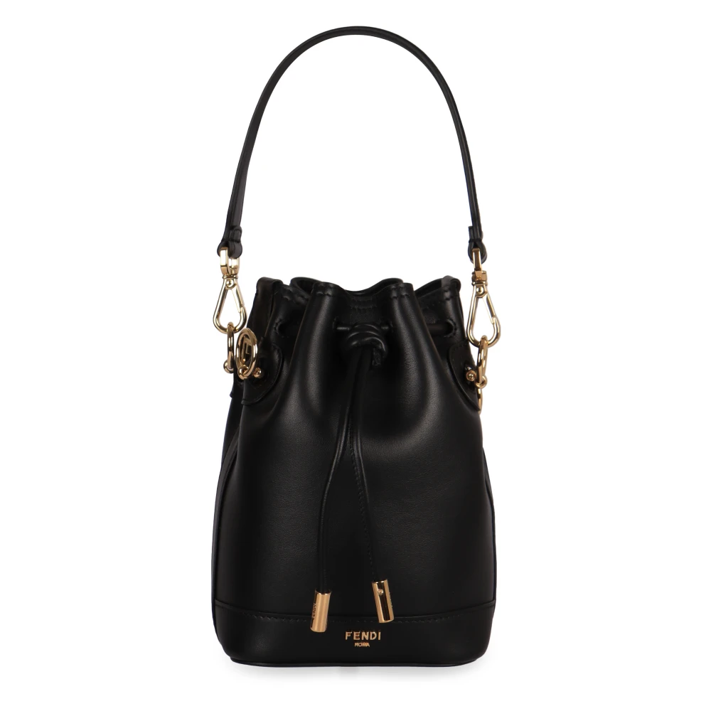 Fendi Vrouw Zwart Tassen Dames, One Size, Bucket Bags