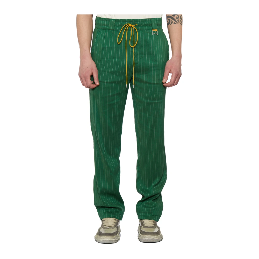 Rhude Linnenmix Broek Green Heren