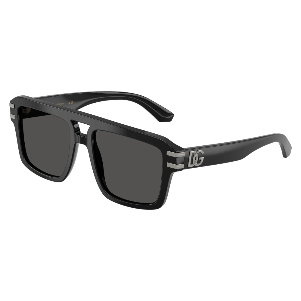 Dolce & Gabbana Grey Man Dg4562 501/87 Sunglasses Acetate Black Pilot Normal - Image 3