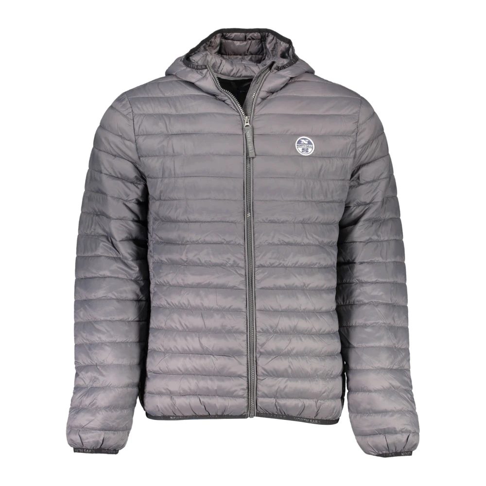North Sails Men's Gray Winter Jackets, 2XL, Hooded Jacket With Pockets