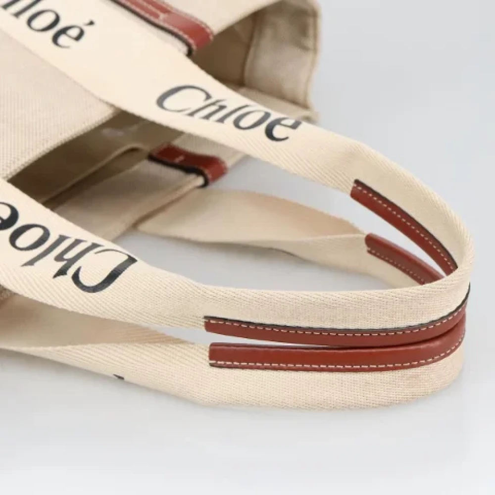 Chloé Pre-owned Canvas handbags Beige Dames