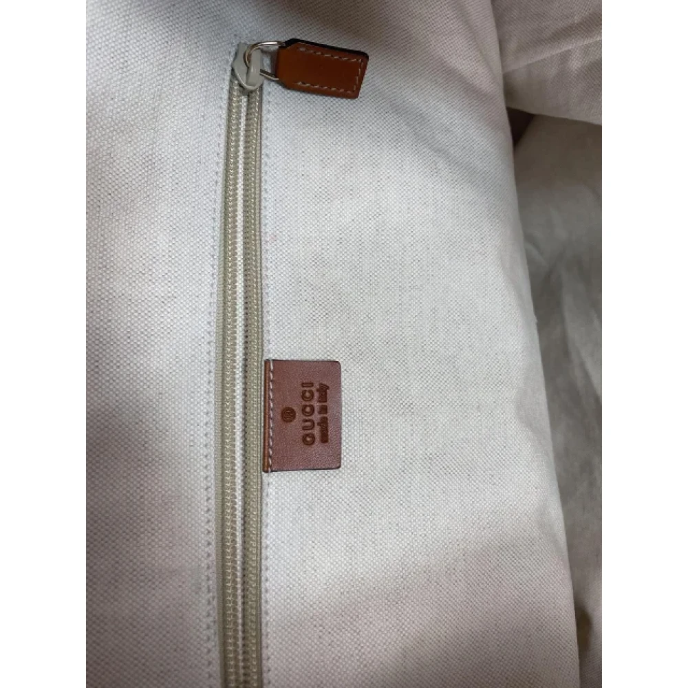 Gucci Vintage Pre-owned Leather gucci-bags Beige Dames