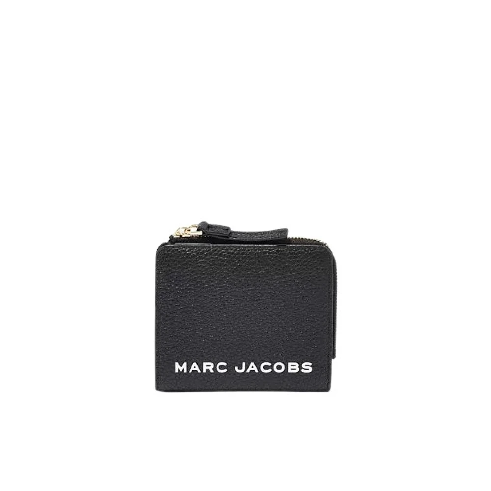 Marc Jacobs Compacte ritsportemonnee Black Dames