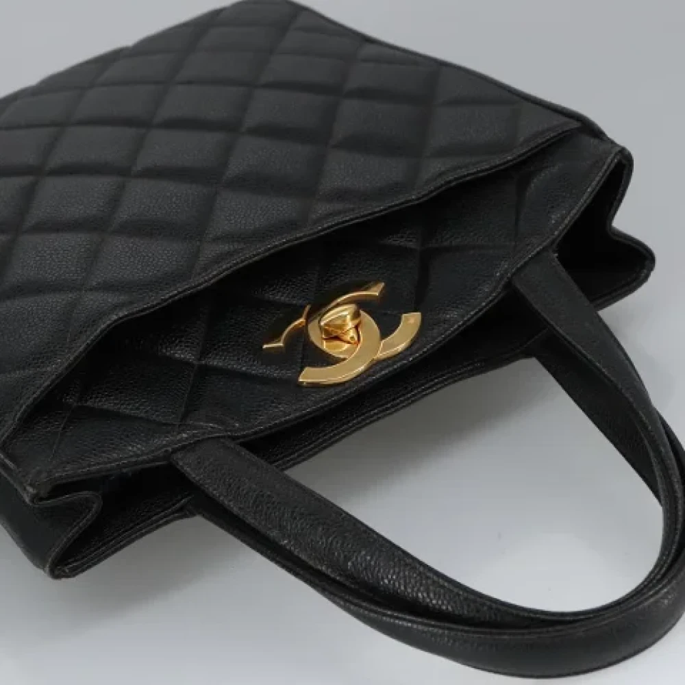 Chanel Vintage Pre-owned Leather chanel-bags Black Dames
