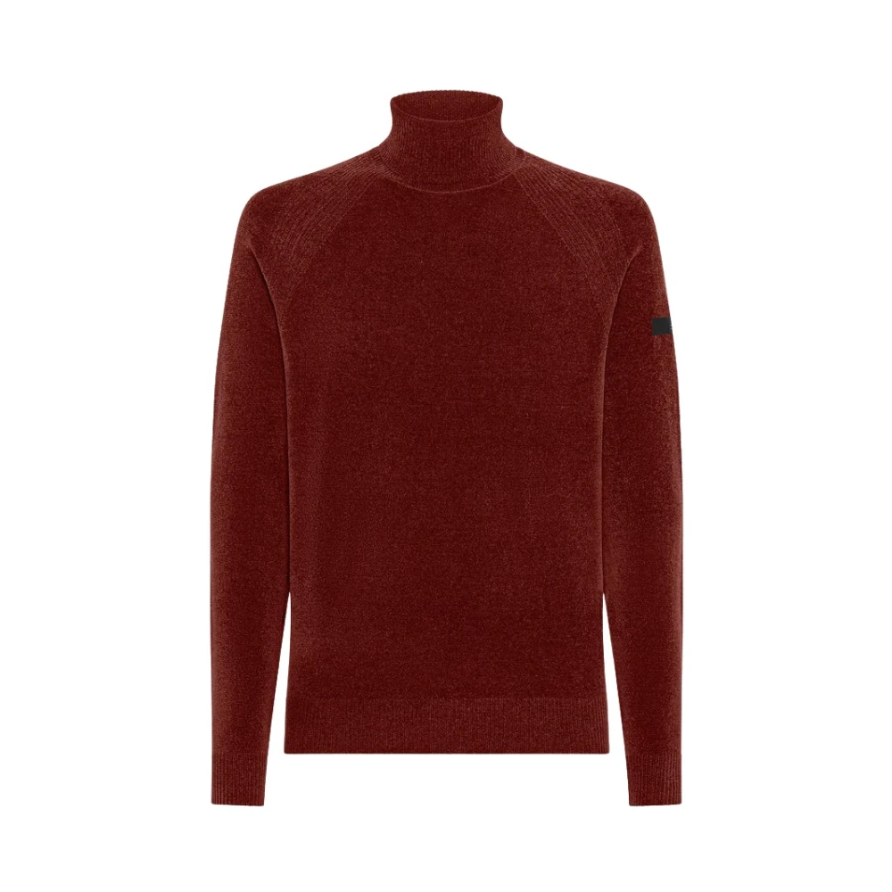 Rrd Men's Orange Velvet Turtleneck Knit
