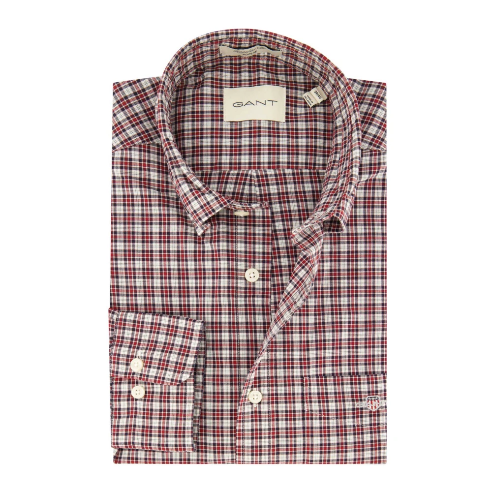 Gant Casual Rood Overhemd Red Heren