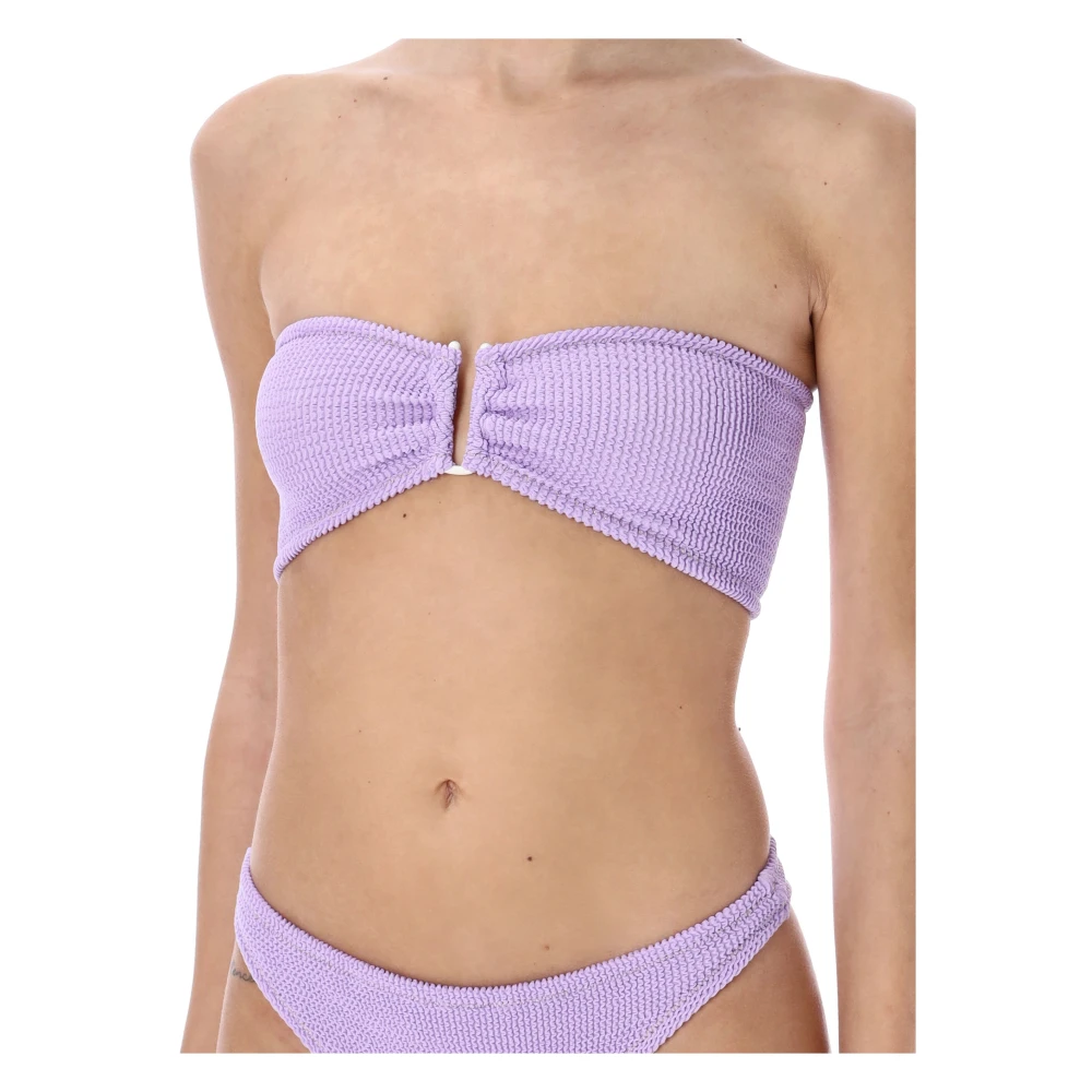 Reina Olga Lillac Ss24 Strapless Bikini Set Purple Dames