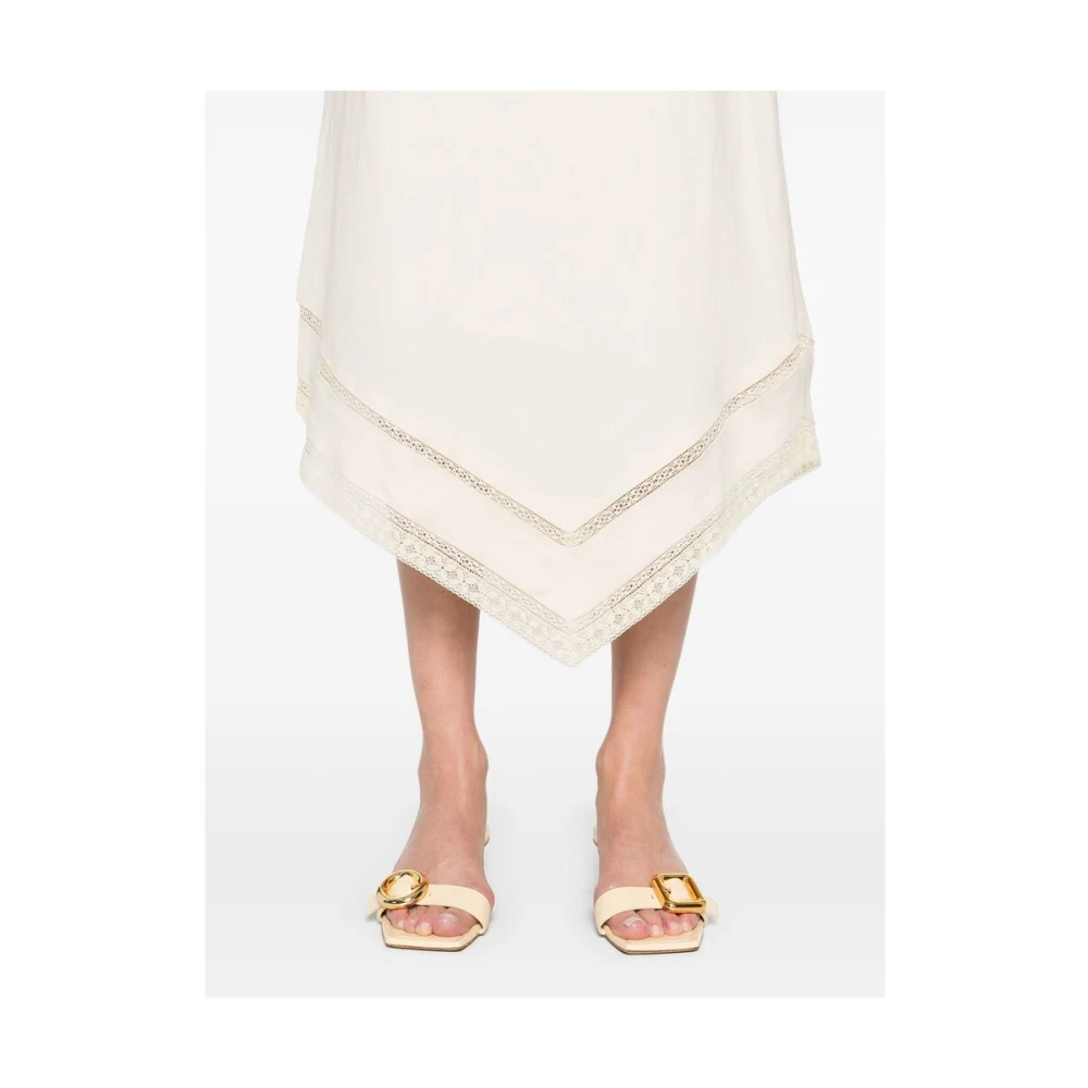 Faithfull the Brand Beige Jurk met Verborgen Sluiting Beige Dames