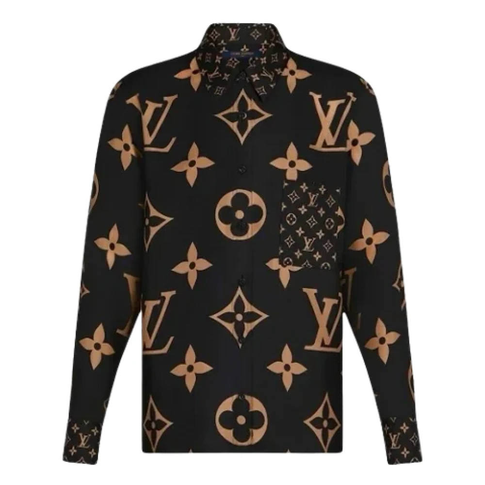 Louis Vuitton Vintage Pre-owned Silk tops Black Dames