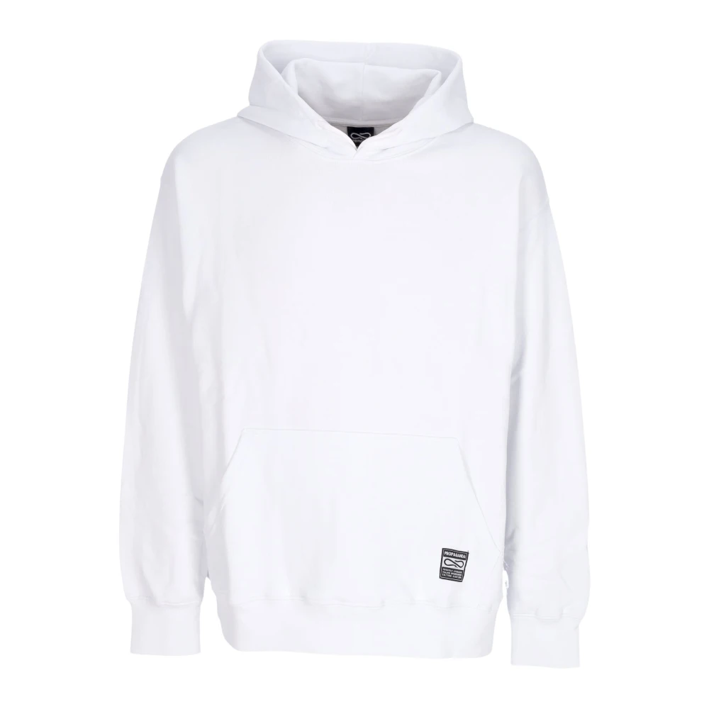 Propaganda Men's White Hoodies, Xl, Classic Lightweight Hooded Sweatshirt