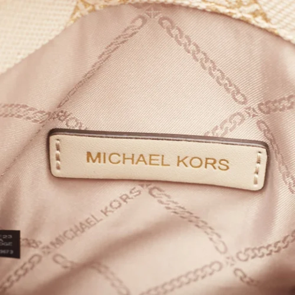 Michael Kors Pre-owned Canvas crossbody-bags Beige Dames
