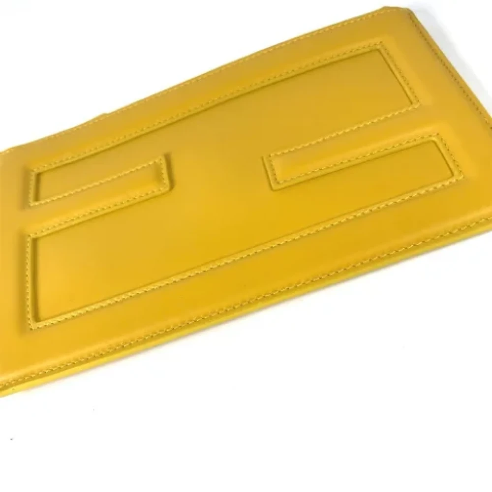 Fendi Vintage Pre-owned Leather fendi-bags Yellow Dames