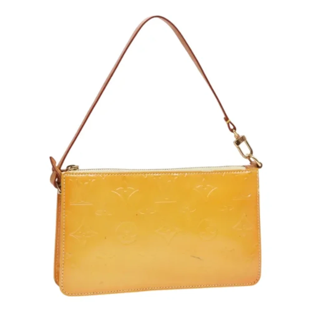 Louis Vuitton Vintage Pre-owned Leather clutches Yellow Dames