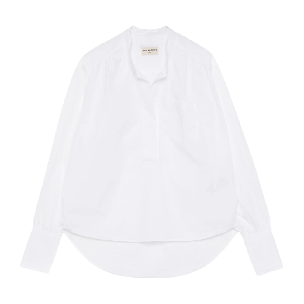 Roy Roger's Witte Overhemden Klassieke Stijl White Dames