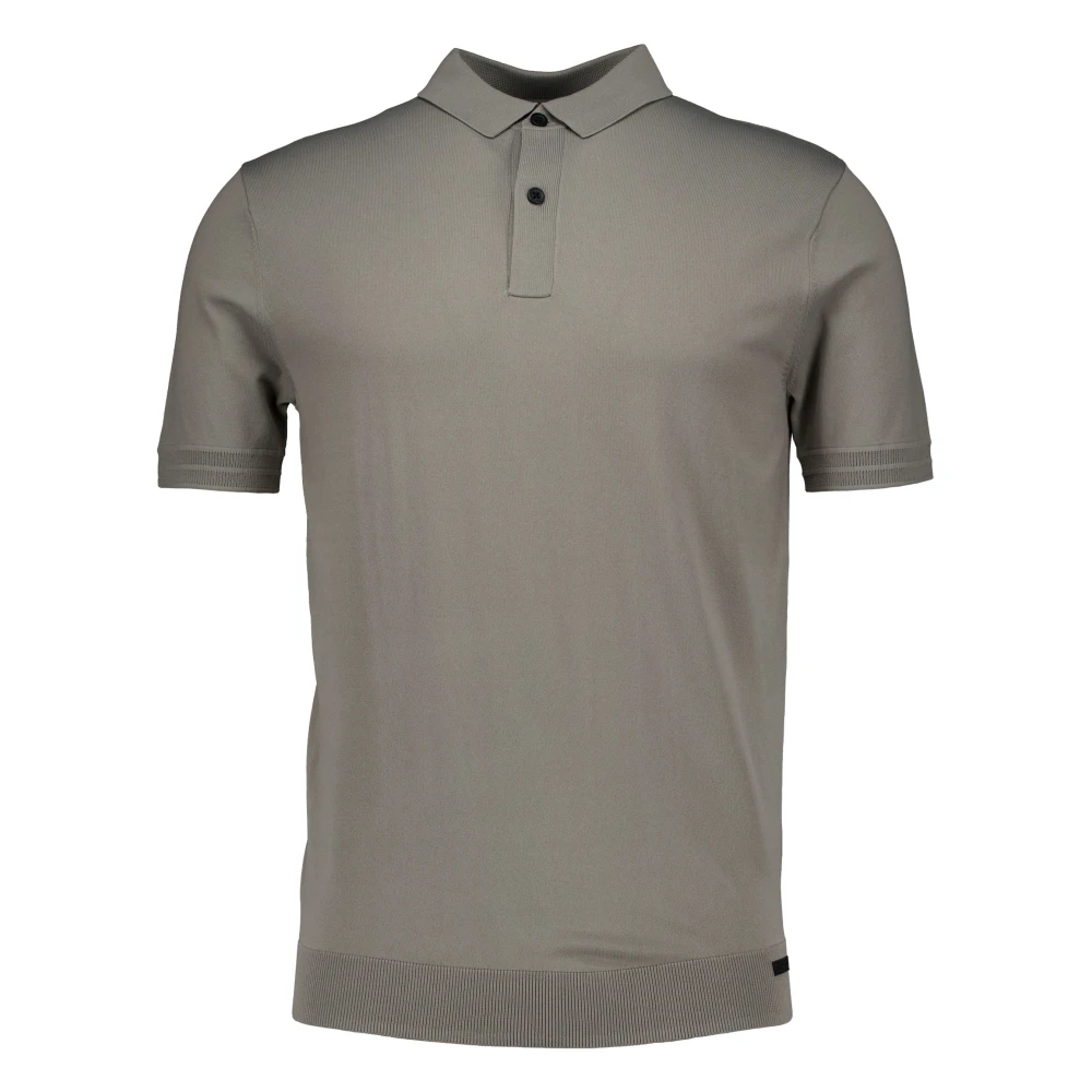 Genti Men's Green Polo Shirts, Xl, Polo 2 Buttons Ss