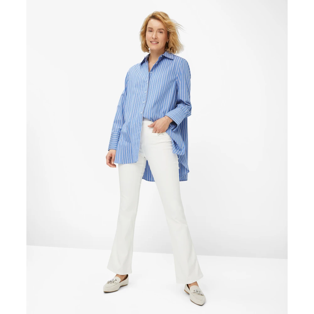 BRAX Bootcut Style Five-Pocket Jeans White Dames