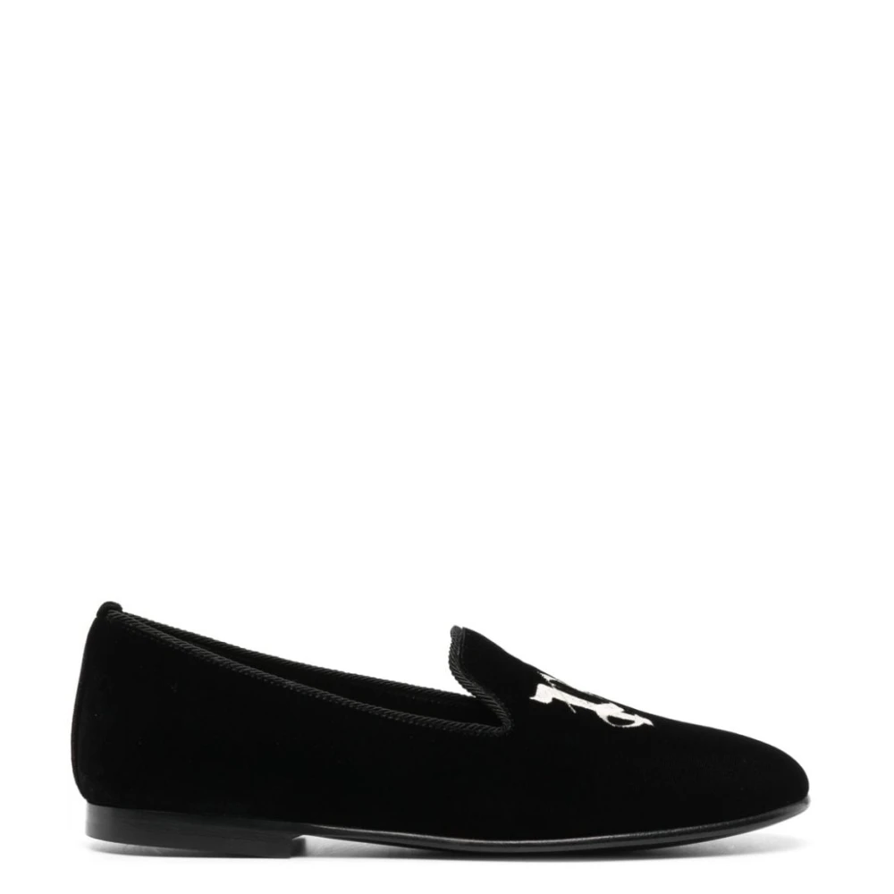 Palm Angels Zwarte platte schoenen Black Dames