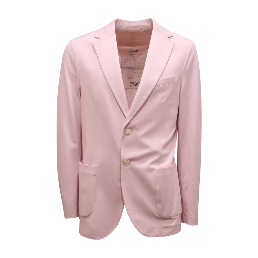 Circolo 1901 Men's Pink Blazers, Xl, Piquet Jacket Light Unlined
