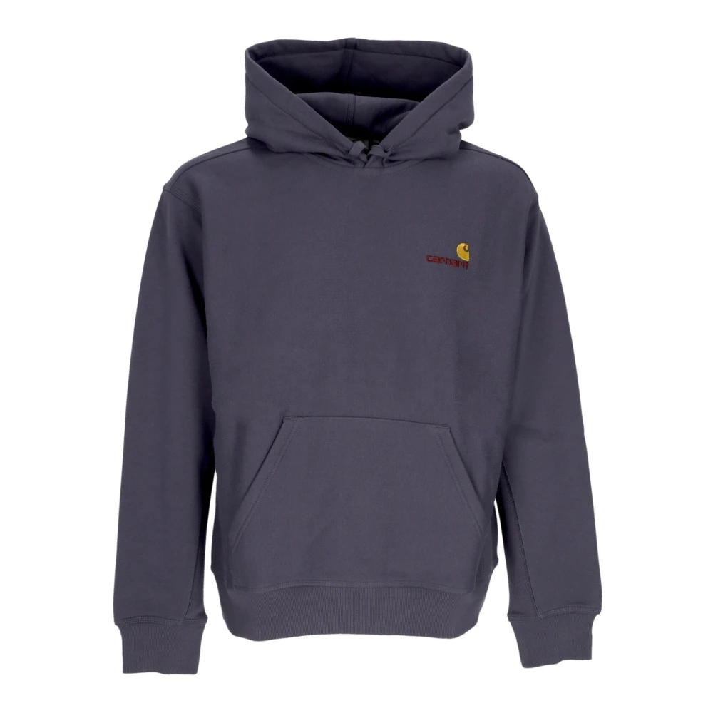 Carhartt WIP Hooded American Script Sweatshirt Zeus Hoodies Heren blau maat: S beschikbare maaten:S M L XL