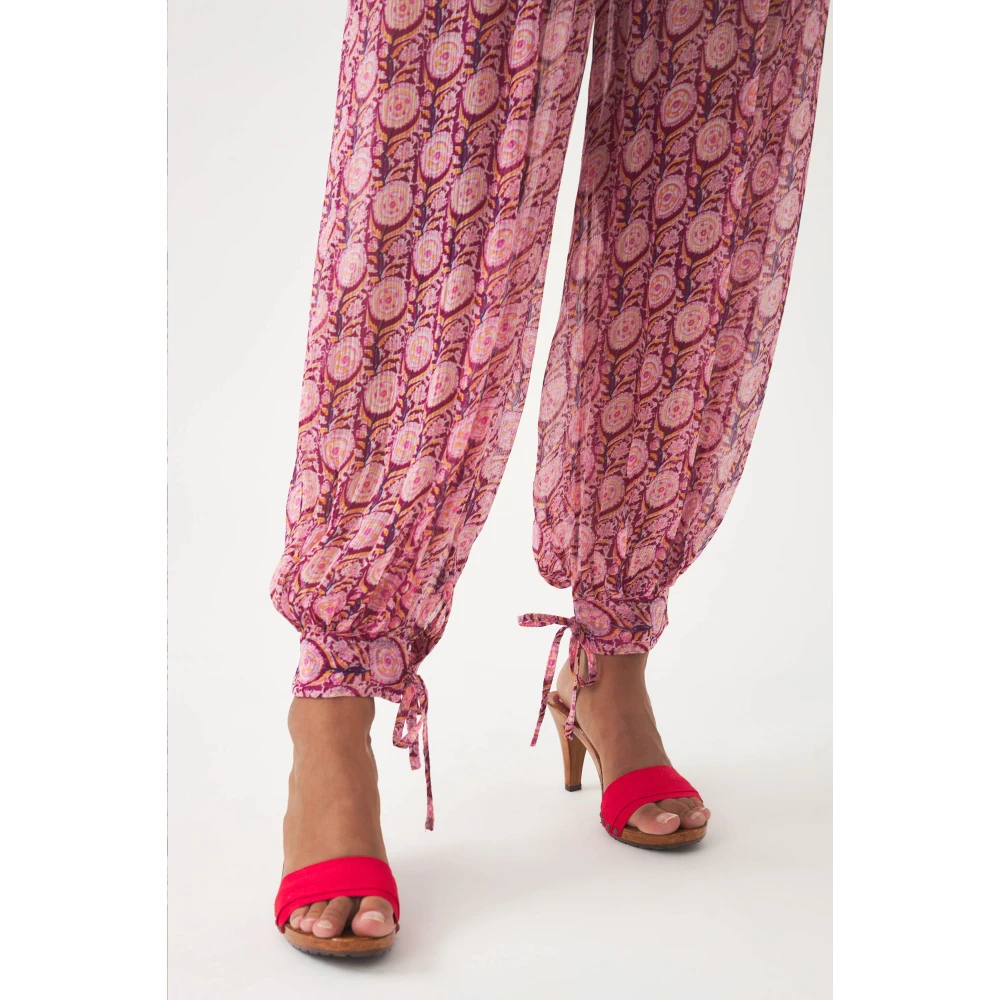 Antik batik Chiffon harembroek Cassy Pink Dames
