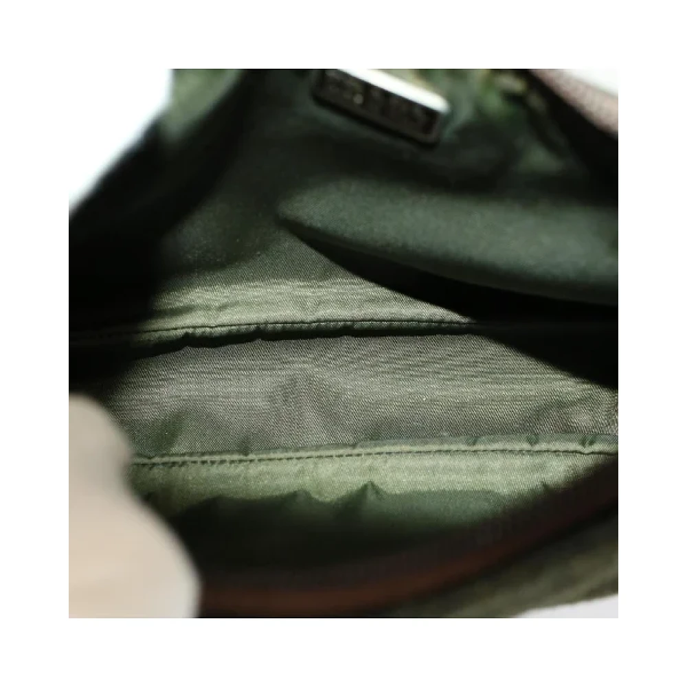Prada Vintage Pre-owned Wool prada-bags Green Dames